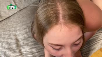 JennyAndJim's Sizzling Homemade Blonde Blowjob