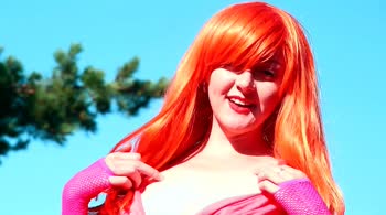 KiraFri's Outdoor Delight: Teen (18+) Redhead Solo Masturbation