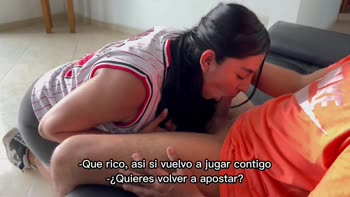 Tommy Miller's Latina Teen (18+) Loses Bet in Sizzling Basketball Bet Payoff