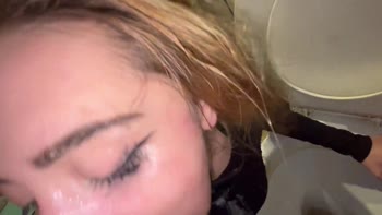 Sloppy Teen (18+) Delights: Pornellia's Balls Deep Blowjob