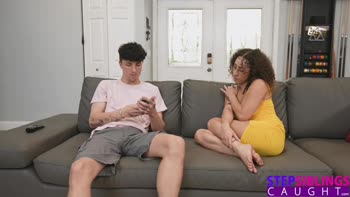 Kira Perez Seduces Stepbrother Ethan Seeks' Massive Cock