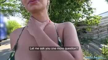 Amaranta Hank's Busty Mom in Steamy Public Blowjob and Fuck