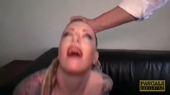 Piggy Mouth's British Bondage Delight: Rough Sex & Deepthroat