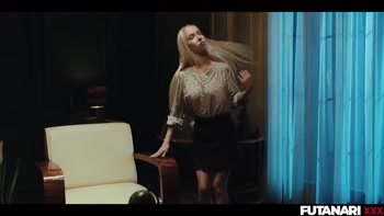 Parody Perfection: Blonde Teen (18+) Trans Seduces Real-Life Futa Partner