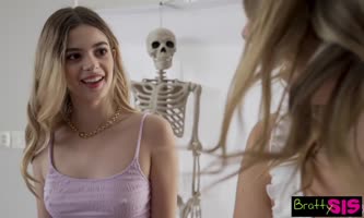 Nathan Bronson - Molly and Mia Share a Stepbro's Candy Corn Cock
