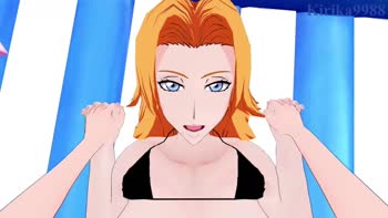 Rangiku Matsumoto & Kirika9988 Ignite the Beach in 60FPS Japanese Hentai