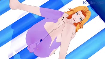 Rangiku Matsumoto & Kirika9988 Ignite the Beach in 60FPS Japanese Hentai