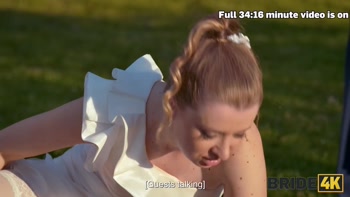 BRIDE4K. Czech kinky wedding sex with dogging and shy bride with nice natural tits