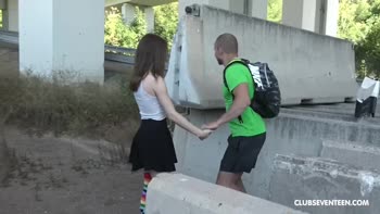 Rough Ride in the City: Petite Teen (18+)'s Hardcore Outdoor Sex