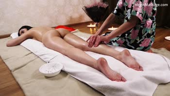 Virgin's Bliss: Jeanne's Sensual First Massage