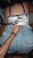 DiamondJayV's Thick Latina Booty Short Seduction