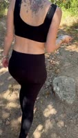 Blonde Amateurs: Outdoor Blowjob Ends in a Satisfying Creampie