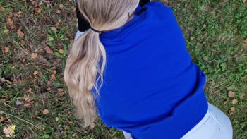JuicyAmateurTits' Wild Forest Fling: Pants-Free Teen (18+) Fucked Hard Outdoors!