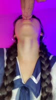 DherlyDoll's Fresh Face Sucks My Hard Rod in 60FPS Brazilian Blowjob