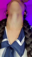 DherlyDoll's Fresh Face Sucks My Hard Rod in 60FPS Brazilian Blowjob