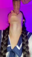 DherlyDoll's Fresh Face Sucks My Hard Rod in 60FPS Brazilian Blowjob