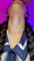 DherlyDoll's Fresh Face Sucks My Hard Rod in 60FPS Brazilian Blowjob