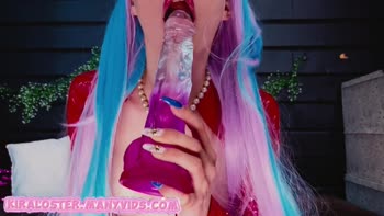 Goddess Kira Loster's Latex Fantasy: Massive Dildos and Ass Worship