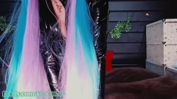 Goddess Kira Loster's Latex Fantasy: Massive Dildos and Ass Worship