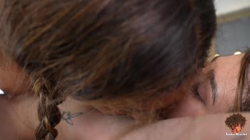 Kinky lesbian masturbates in front of EBONY TEEN (18+).// LunaBlackx and Valentina LaPiedra
