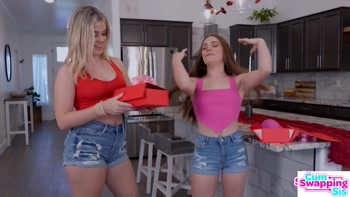 Fuckable Hotties Ashley Alexander & Juniper Ren Share A Cum Swapping Valentines Treat - S6:E3