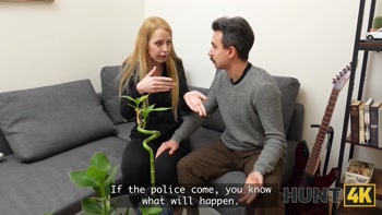 HUNT4K. Sex with a hot woman is the best leg treatment