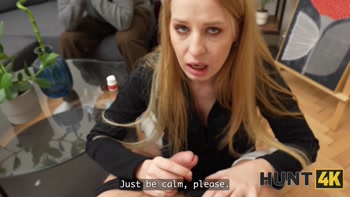 HUNT4K. Sex with a hot woman is the best leg treatment
