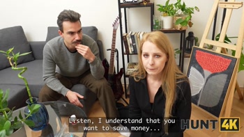 HUNT4K. Sex with a hot woman is the best leg treatment