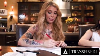 Gracie Jane's Transfixing Threeway: Shemale Teacher Cheats with Asian Lover
