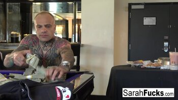 Sarah Jessie's Tattooed Temptation: Big Tits, Blonde Bombshell