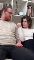 Horny Slut Cums while Cheating on her Boyfriend with a Stranger right in front of him