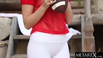 Kenna James' Blonde Ambition: Football Cuties Get Naughty
