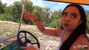 Real Teens (18+) - Chesty Asian Luna Mills Does Her First Porn Casting