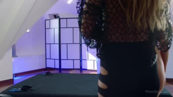 Alexis Stal Teases Lovita Fate in Scorching Blonde Lesbian Play