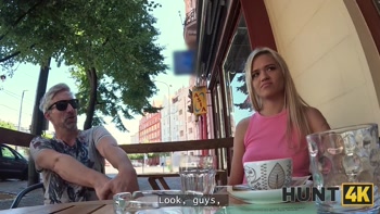 HUNT4K. Deep throat makes girls more beautiful