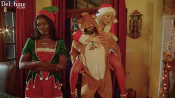 Santa's House of Orgy: Ana Foxxx & Friends Unleash Holiday Hustle