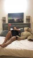 Maly_gret's Sizzling Solo: Touching Up in Her New Outfit