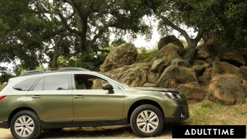ADULT TIME - Sex Addict MILF Alexis Fawx Stages Car Trouble & Gets Fucked Hard By Hiker In The Woods