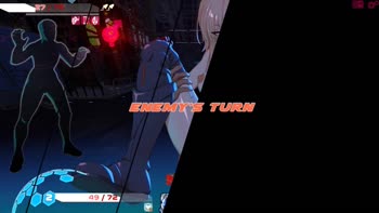 Cyberpunk Seduction: Blonde Babe's Street Fight Fantasies in HD