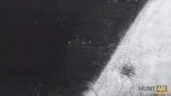 HUNT4K. Cuckold watches how his girlfriend fucks for money in park