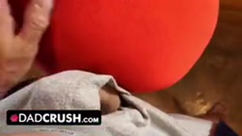 Dadcrush - Watching Stepdad Whips Out His Huge Cock While Watching His Cute Stepdaughter Showering