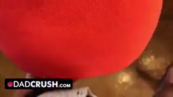 Dadcrush - Watching Stepdad Whips Out His Huge Cock While Watching His Cute Stepdaughter Showering