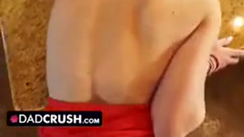 Dadcrush - Watching Stepdad Whips Out His Huge Cock While Watching His Cute Stepdaughter Showering