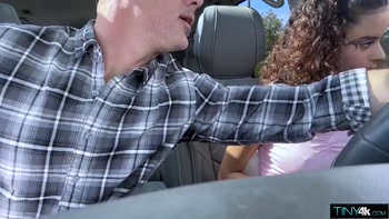 Isabella Jules Learns To Drive Her Instructors Stick Shift