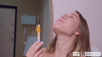 Amalia's Sensual Summer Treat: Juicy Tits & Lustful Self-Pleasure