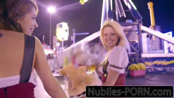 Nubiles-Porn Tiny German coeds share monster cock