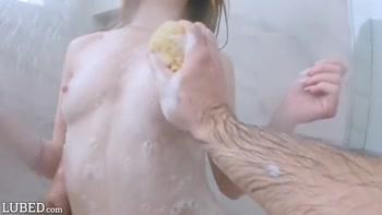 Petite Myra Moans Straddles A Wet Cock In The Shower
