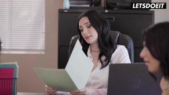 Cami Strella & Gal Ritchie Office Threesome with Boss Charlotte - A GIRL KNOWS