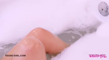Sultry Brunette's Soapy Sensations