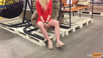Lol Upskirt's Risky Miniskirt Mall Tease